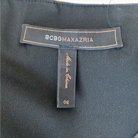 BCBG Maxazria Eden dress, black satin like material, size 2 - Picture 6 of 12